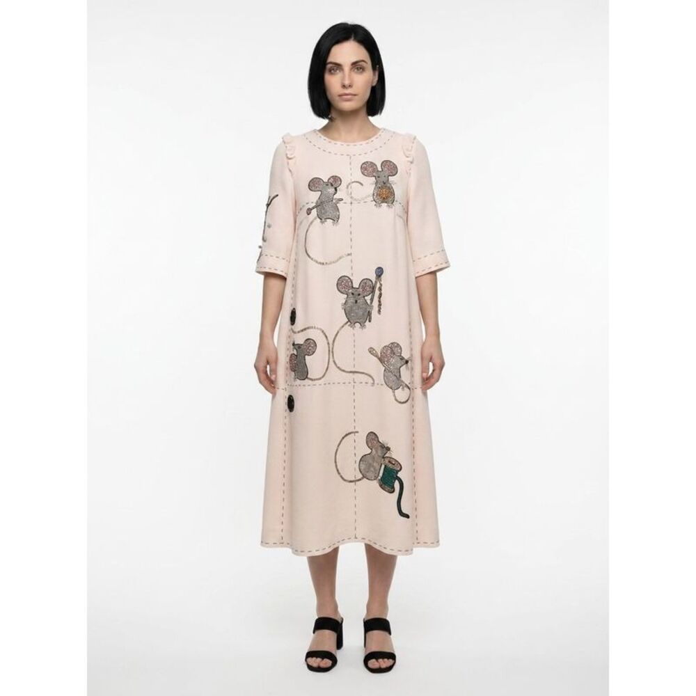 Dolce & Gabbana Cream Polyester Casual Women's Dress